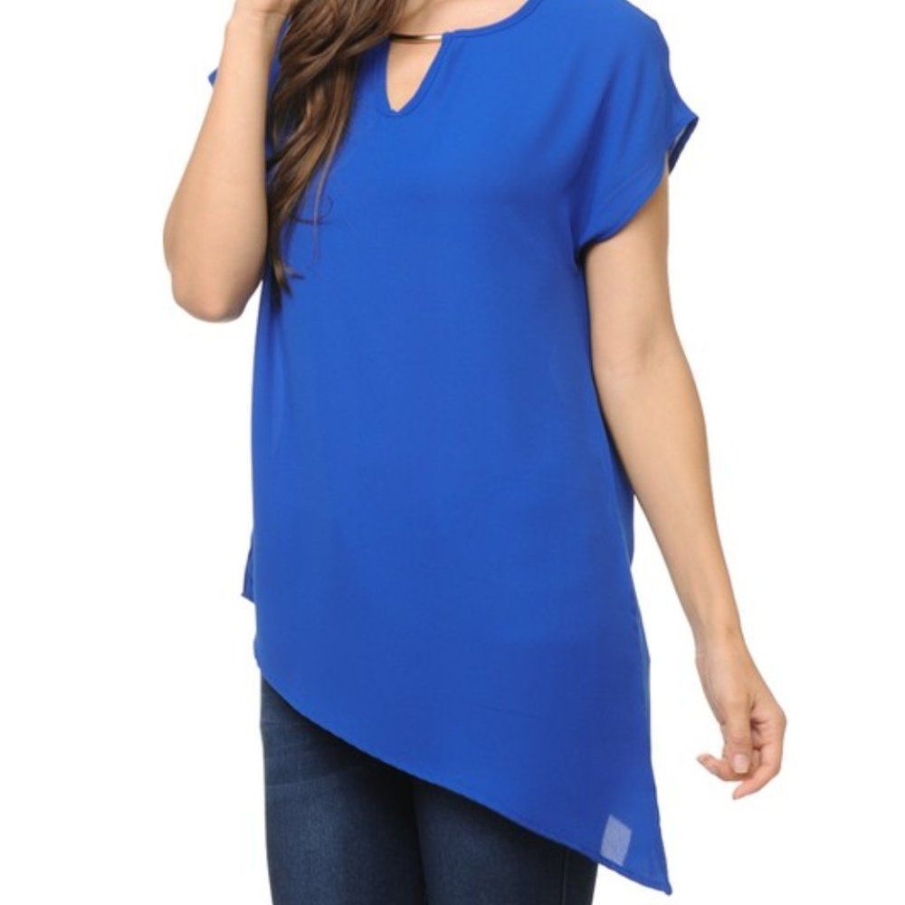 Royal Blue Blouse